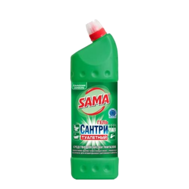 Гель для чищення унітазів SAMA Сантрі Альпійська свіжість, 1000мл